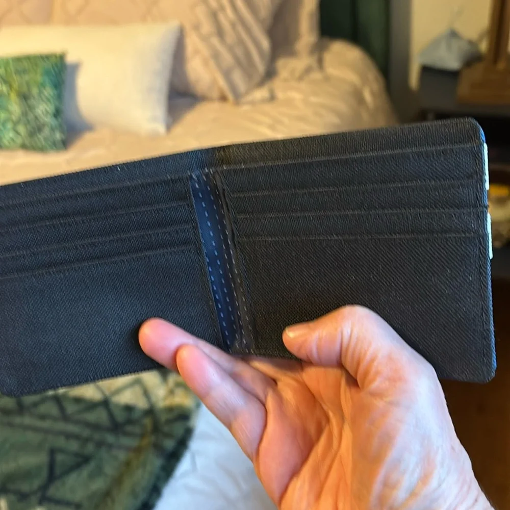 Bifold Unisex Denim Wallet - Picture 2 of 7